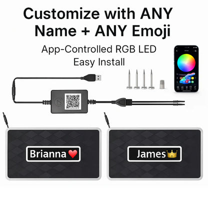 Thrill Studios™ Custom RGB LED Car Mats