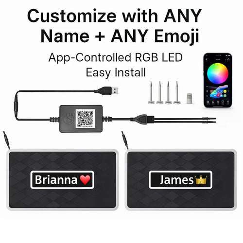 Thrill Studios™ Custom RGB LED Car Mats