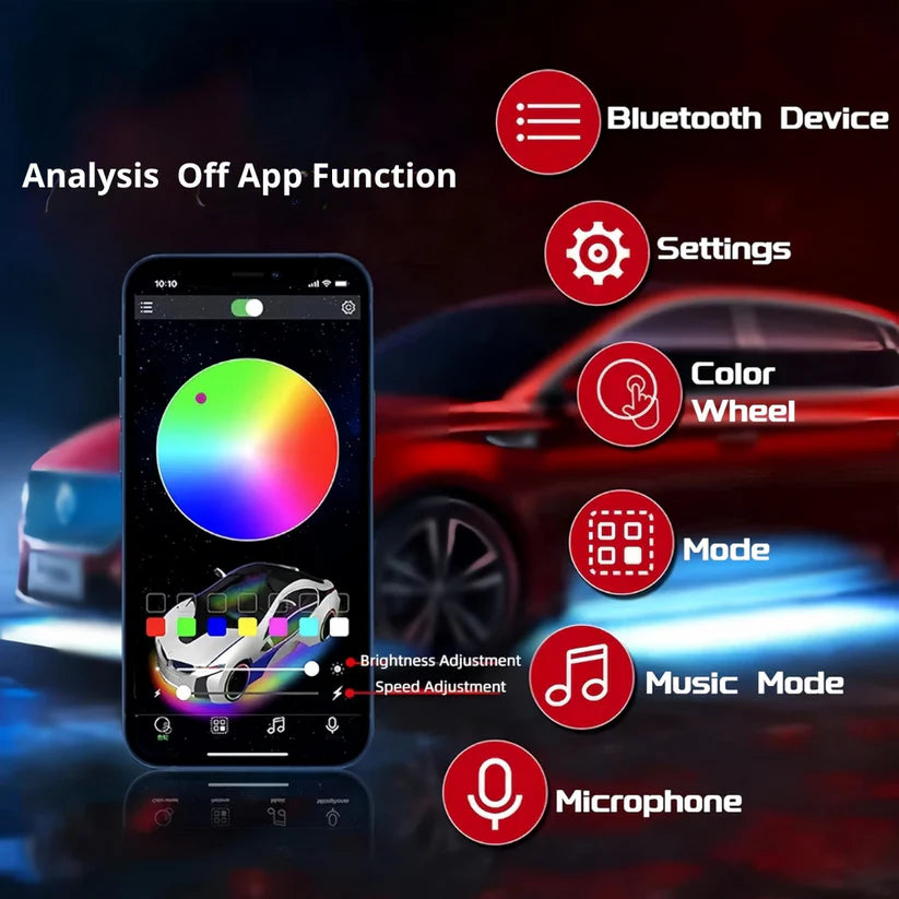 Thrill Studios™ Custom RGB LED Car Mats